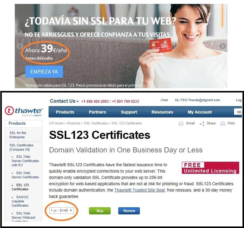 Cuanto cuesta un SSL